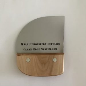 fabric metal spatula with a wood handle